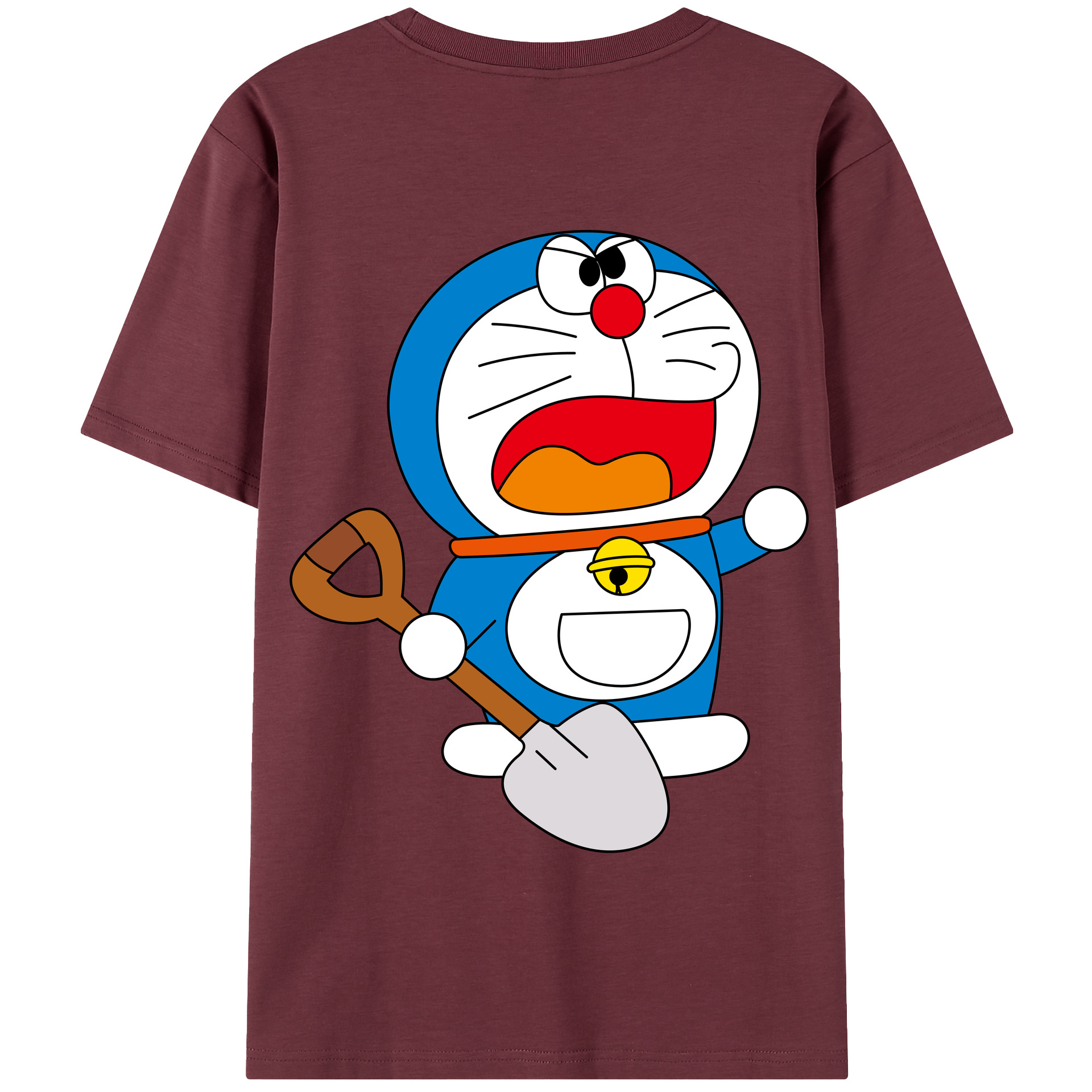（画像用） ドラえもん Doraemon 綿100％半袖Tシャツ（背面プリント）